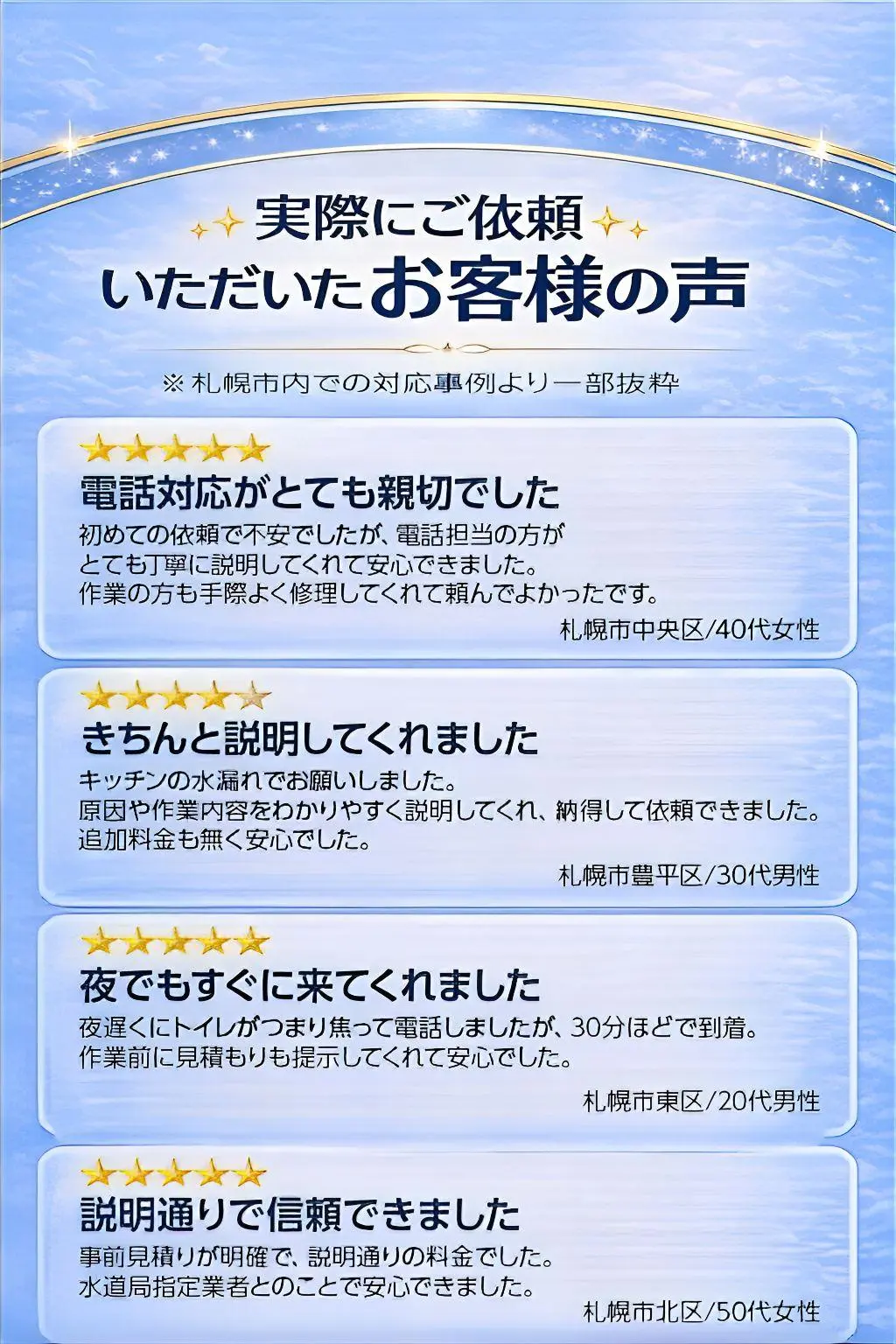 お客様の声